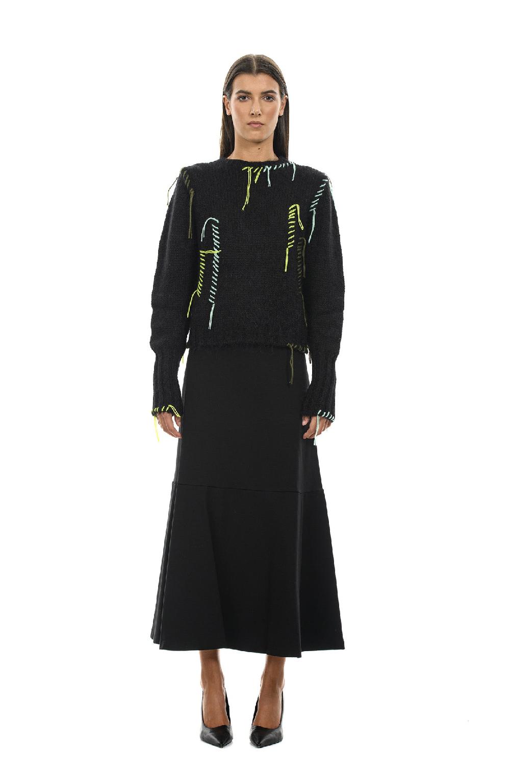 ROSÈ A POIS ESMERALDA Maxi Gonna