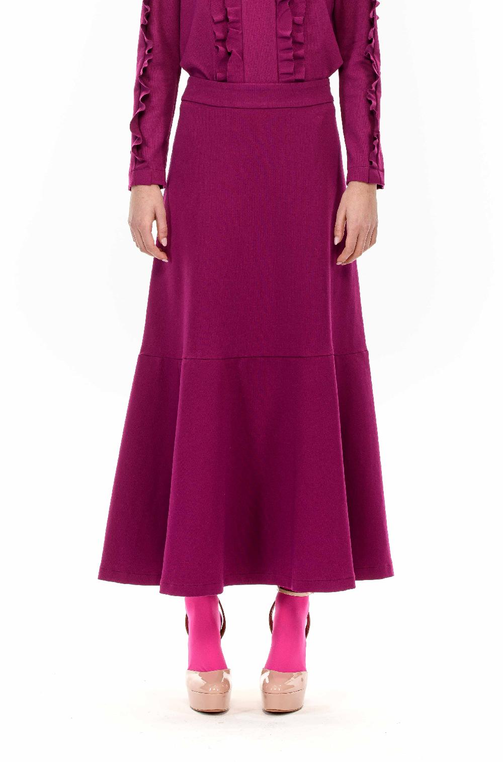 ROSÈ A POIS ESMERALDA Maxi gonna