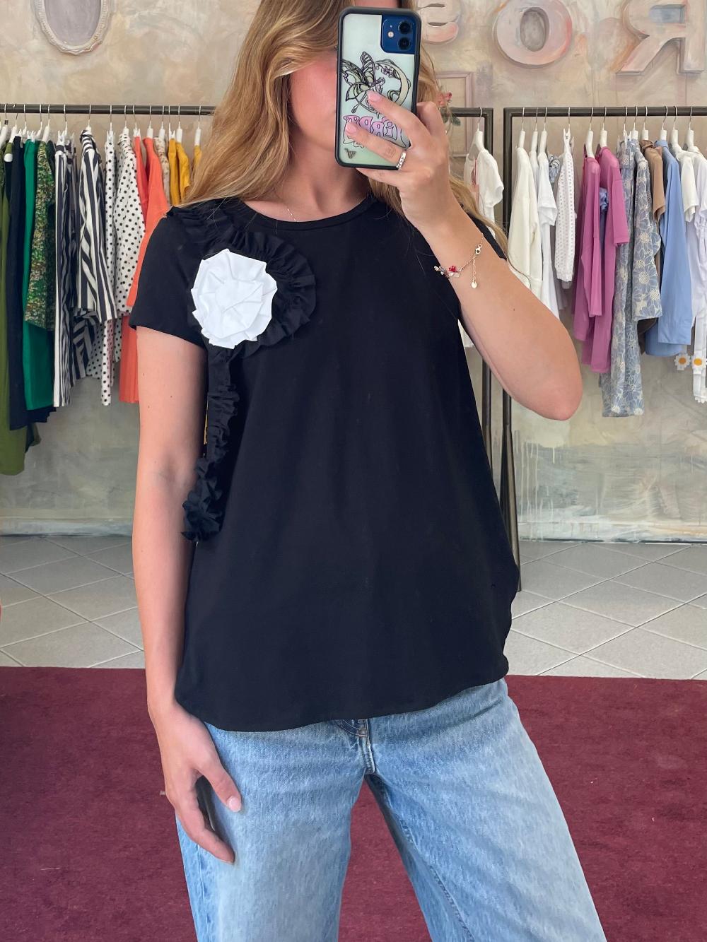 ROSÈ A POIS Fiordaliso T-shirt