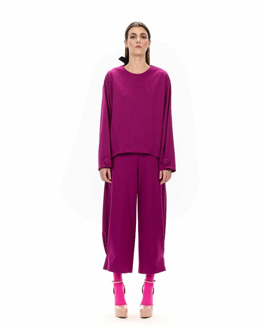 ROSÈ A POIS FLORA Pantalone Bombato