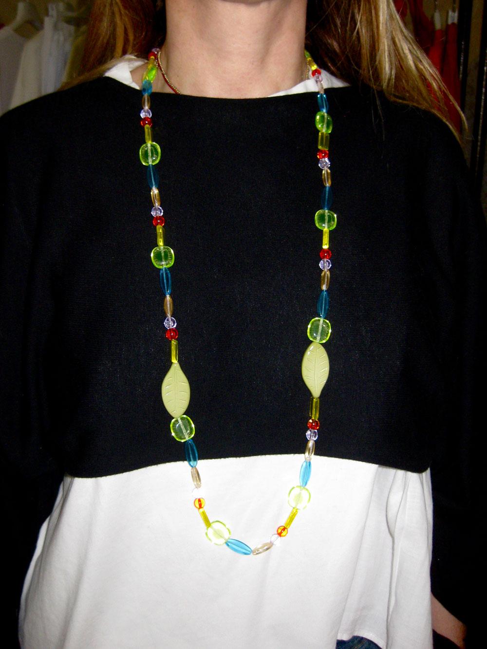 ROSÈ A POIS Foglia Collana