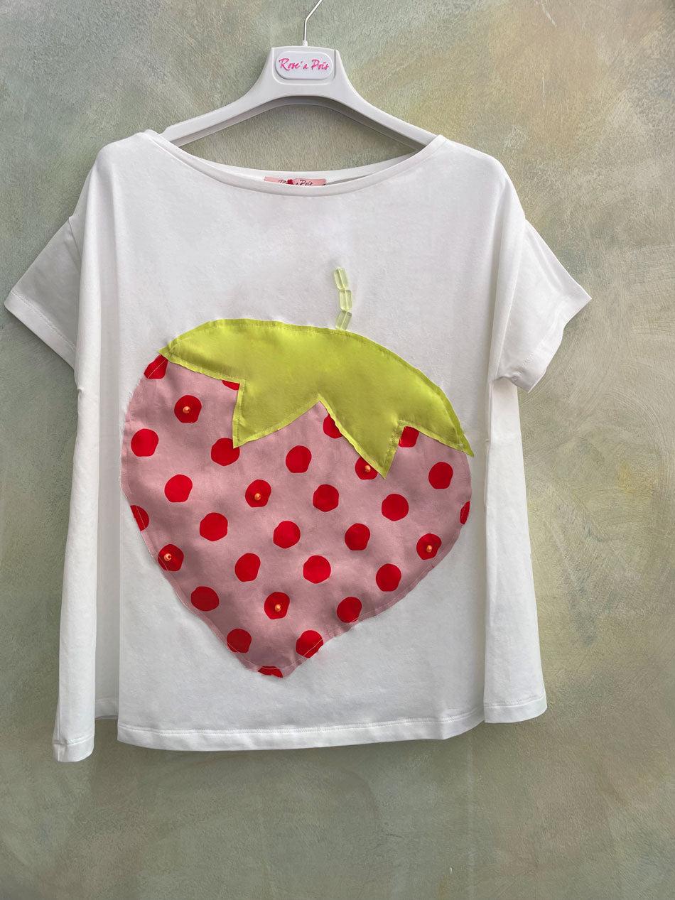 ROSÈ A POIS Fragolina T-shirt