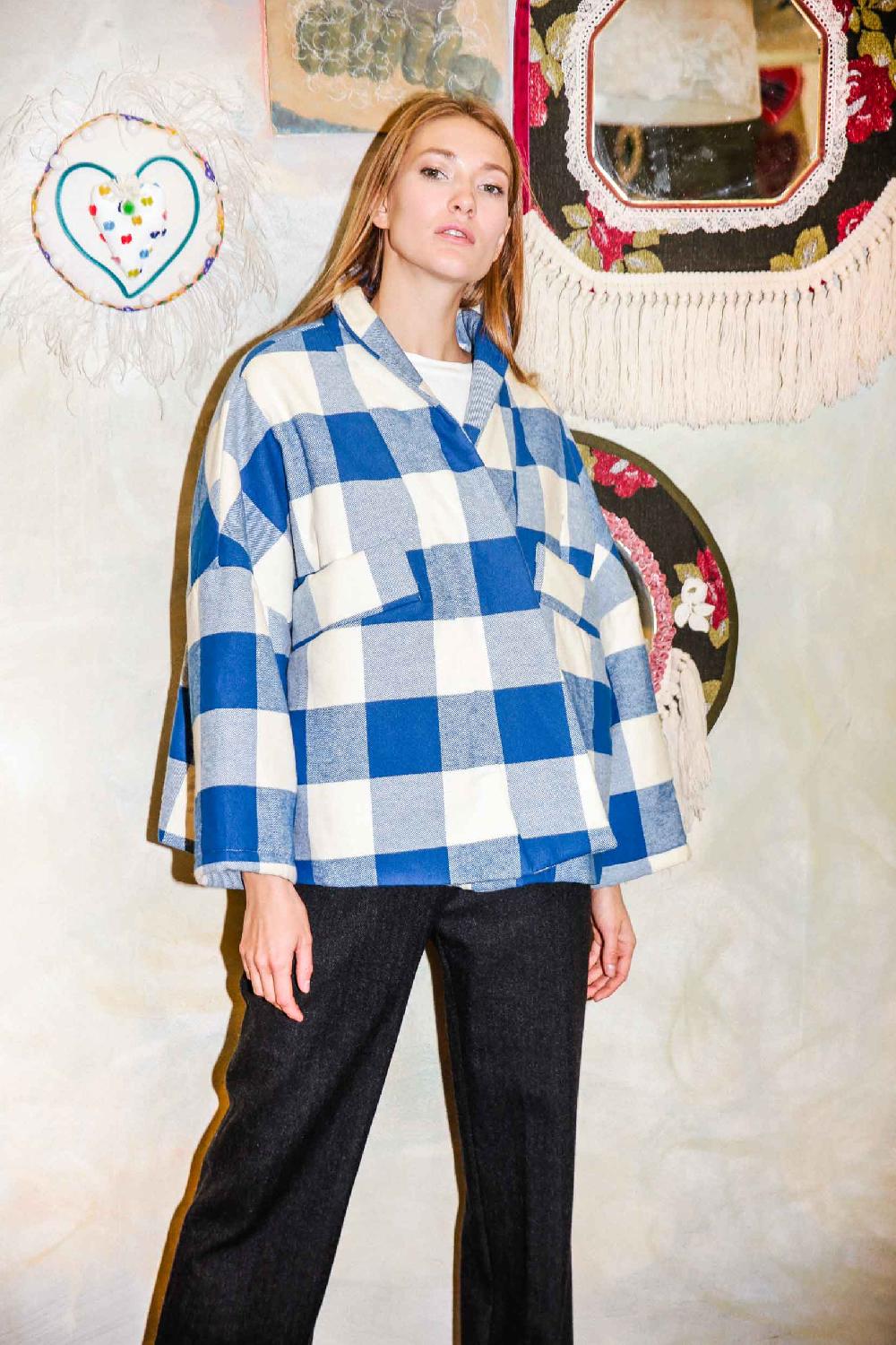 ROSÈ A POIS FUTURA Giaccone A Scacchi