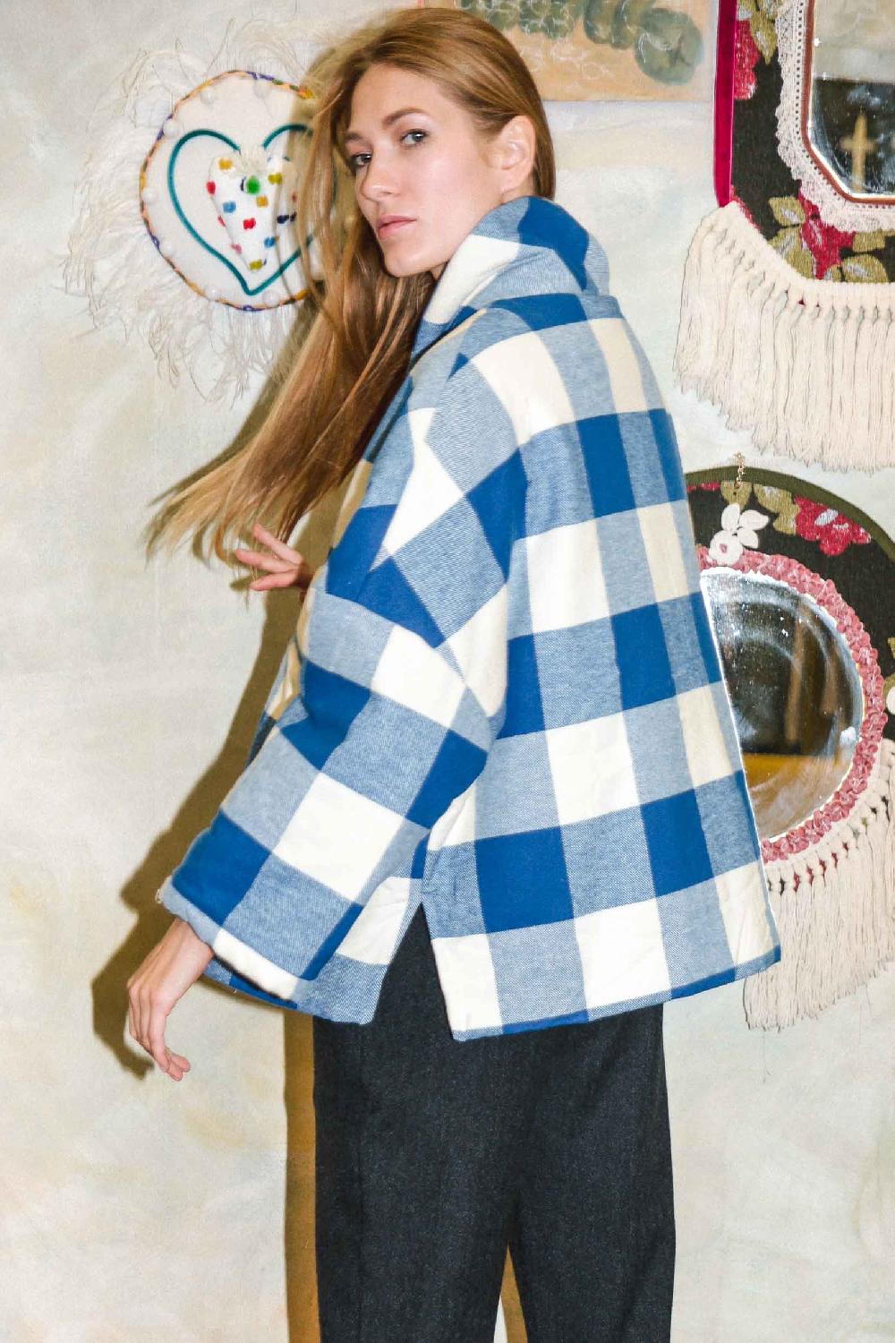 ROSÈ A POIS FUTURA Giaccone A Scacchi