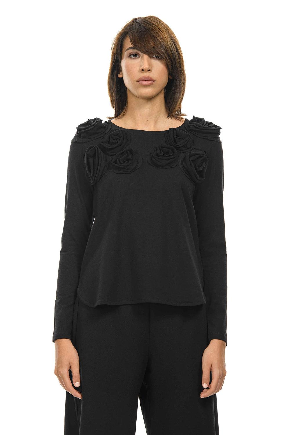 ROSÈ A POIS GERTRUDE Maglia Con Rose