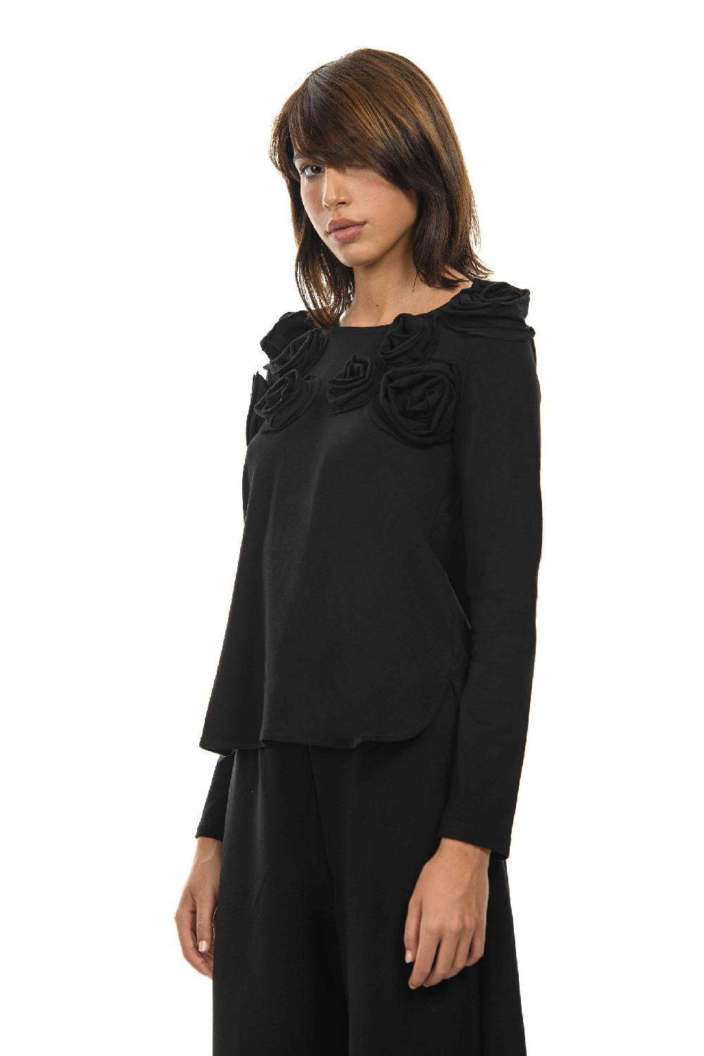 ROSÈ A POIS GERTRUDE Maglia Con Rose