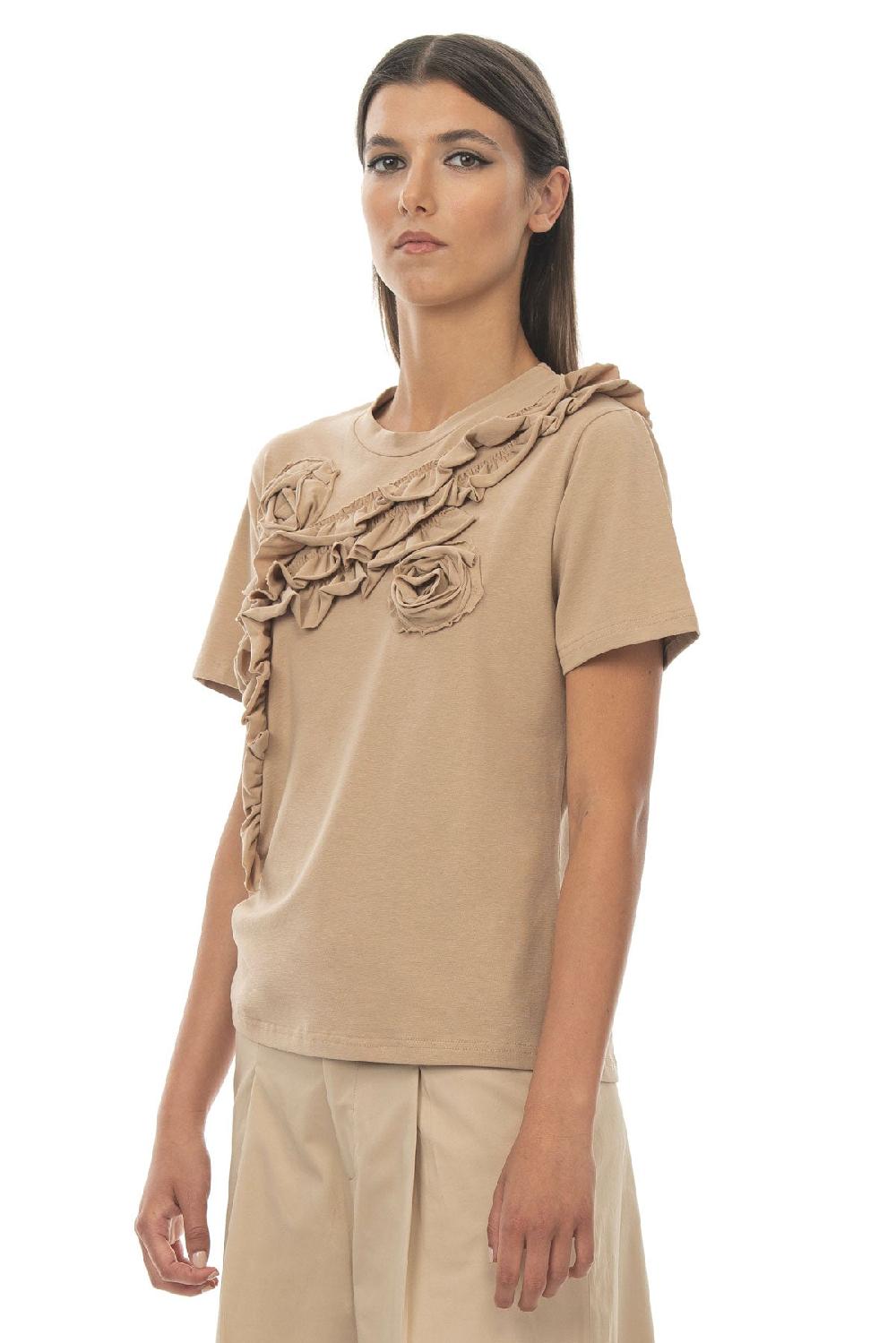 ROSÈ A POIS Jasmine T-shirt sabbia