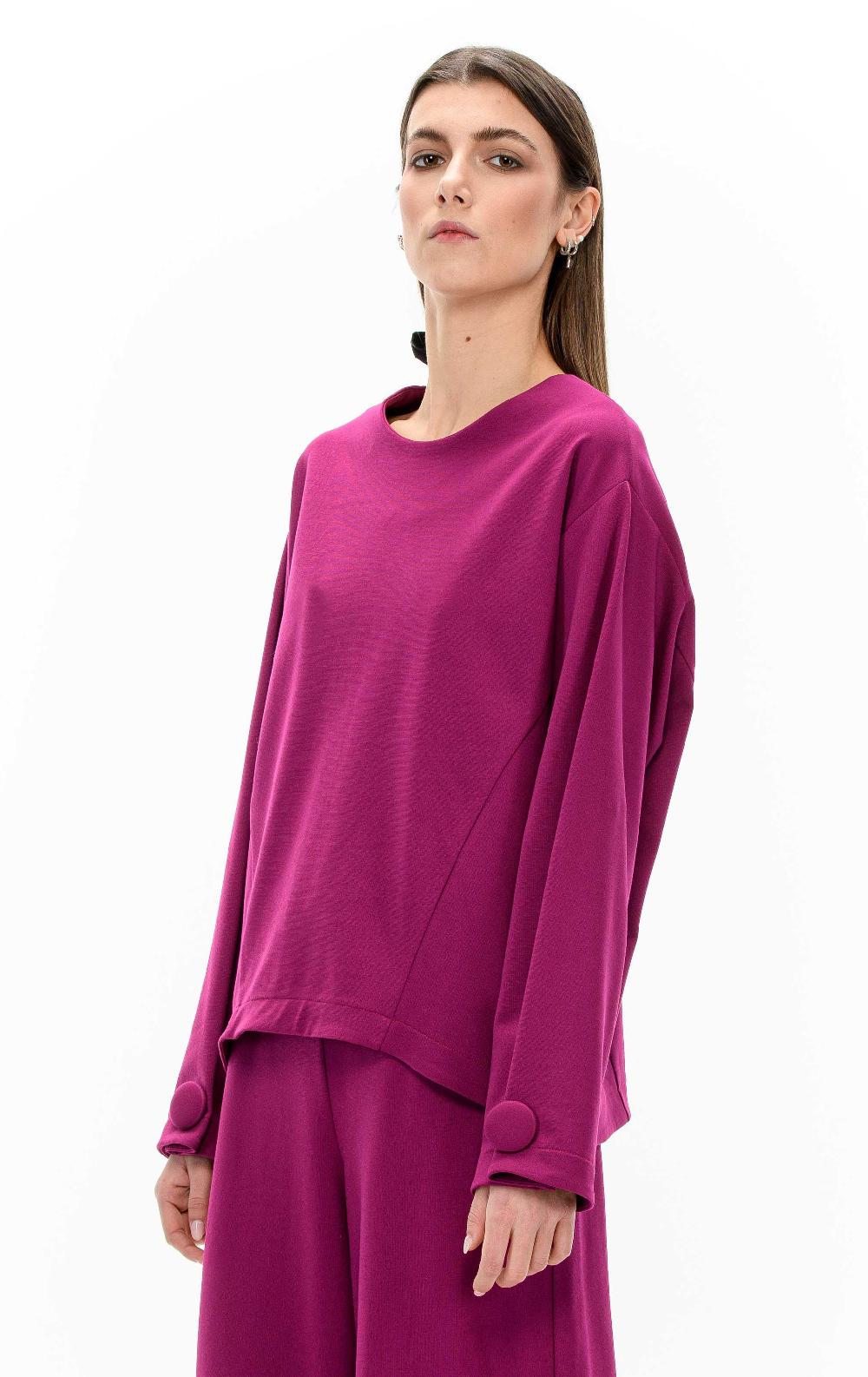 ROSÈ A POIS LENORA Blusa Con Fiocco