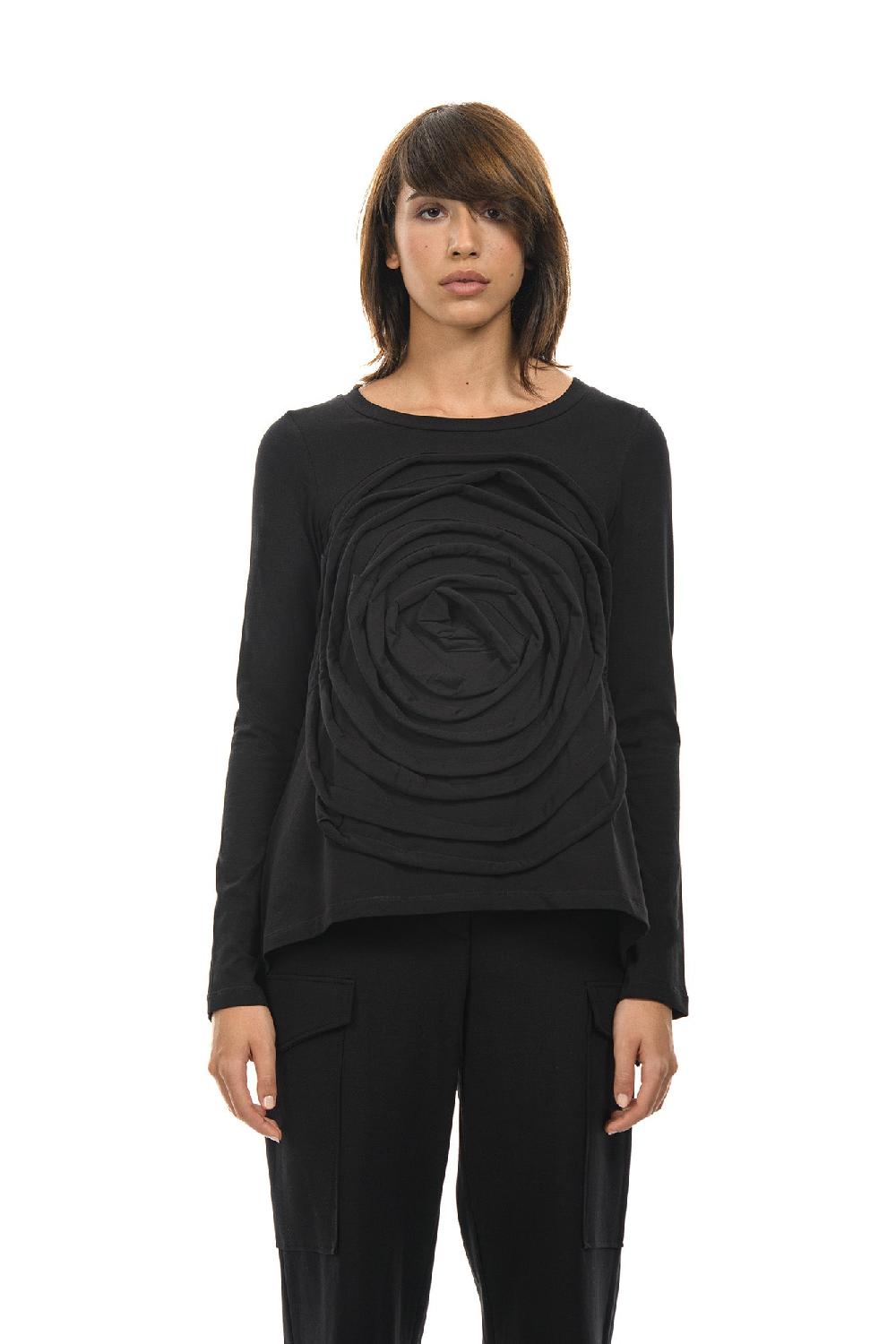 ROSÈ A POIS LEVANTE T-shirt Con Maxi Rosa