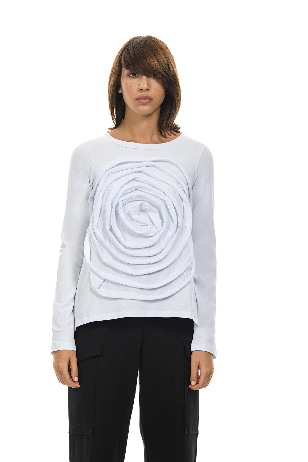 ROSÈ A POIS LEVANTE T-shirt Con Maxi Rosa