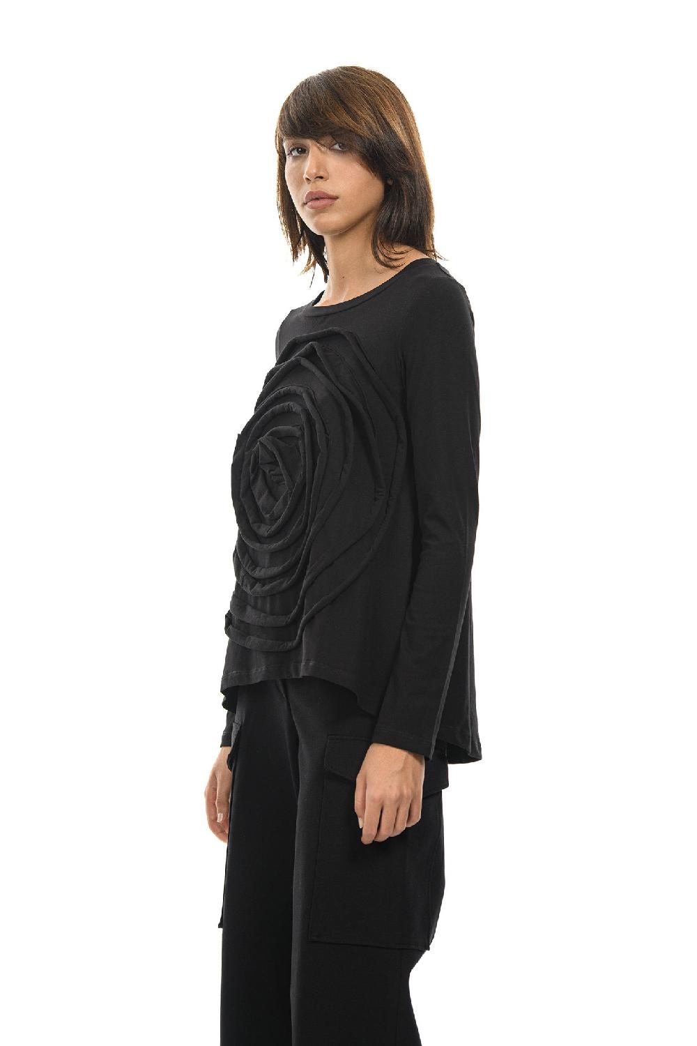 ROSÈ A POIS LEVANTE T-shirt Con Maxi Rosa