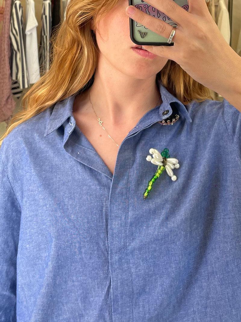 ROSÈ A POIS Libellula Blu Spilla