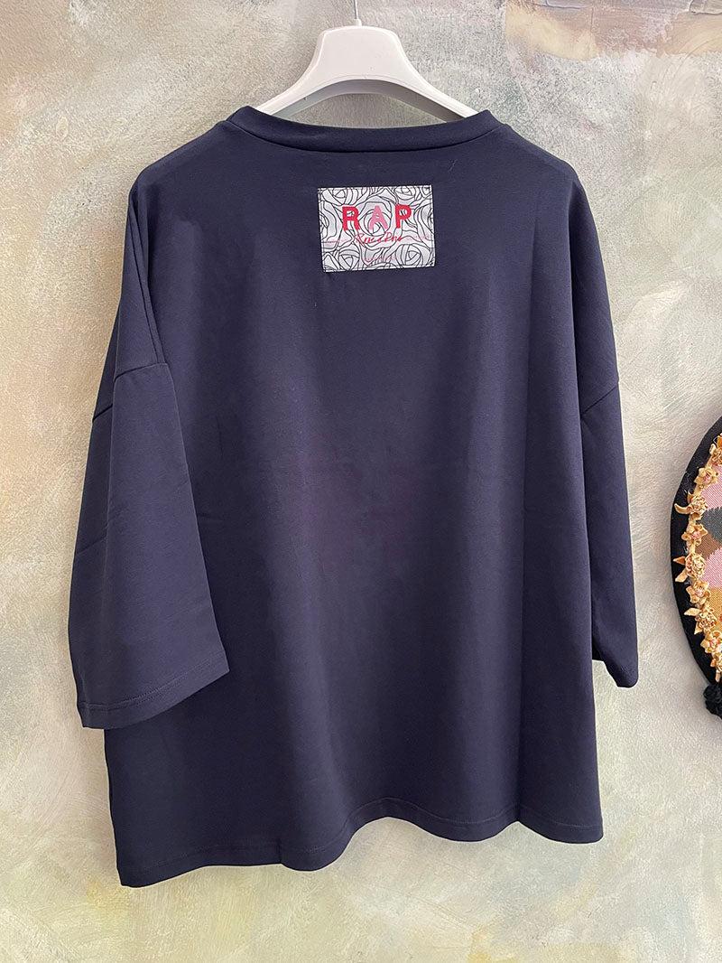 ROSÈ A POIS Mao Verde T-shirt