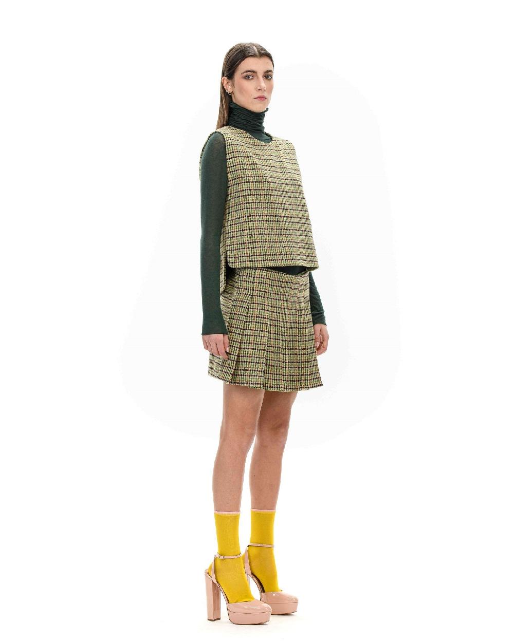 ROSÈ A POIS NIMUE Gilet Pied-de-poule