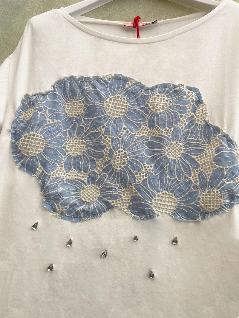 ROSÈ A POIS Nuvoletta T-shirt