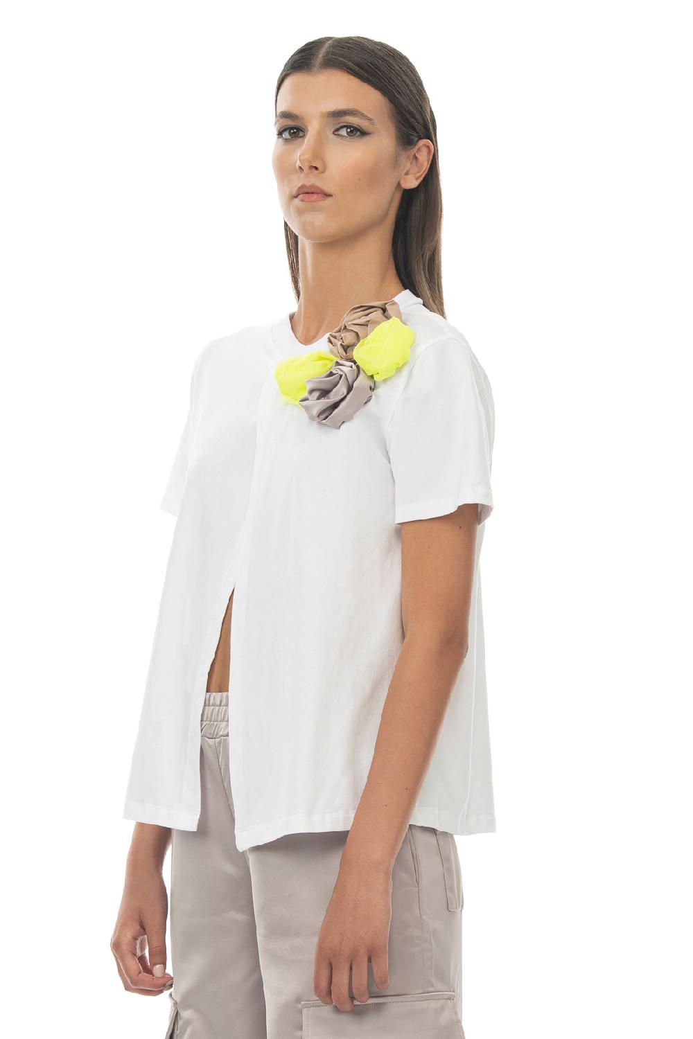 ROSÈ A POIS Oceania T-shirt Bianco