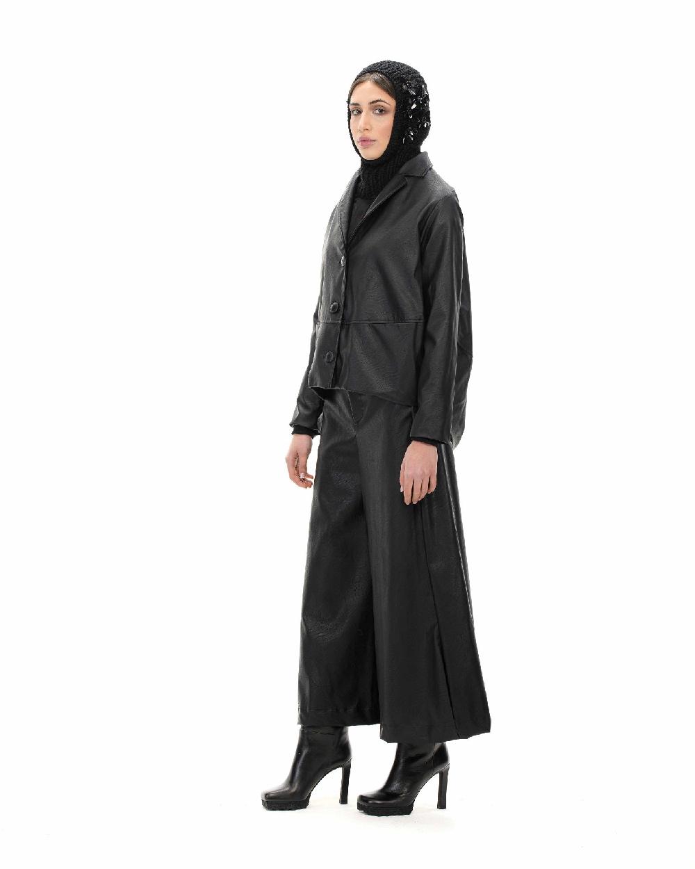 ROSÈ A POIS ODETTA Pantalone In Ecopelle