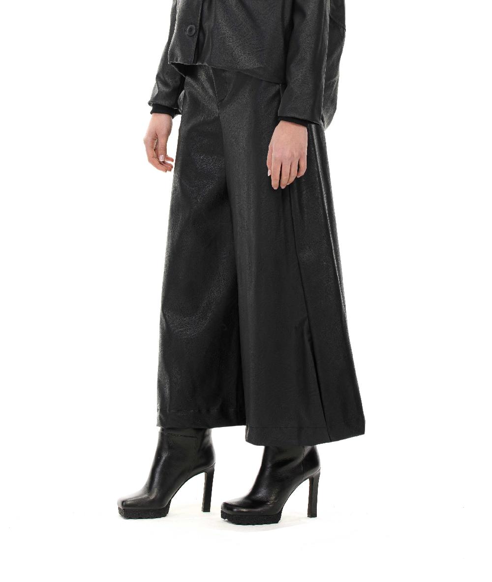 ROSÈ A POIS ODETTA Pantalone in ecopelle