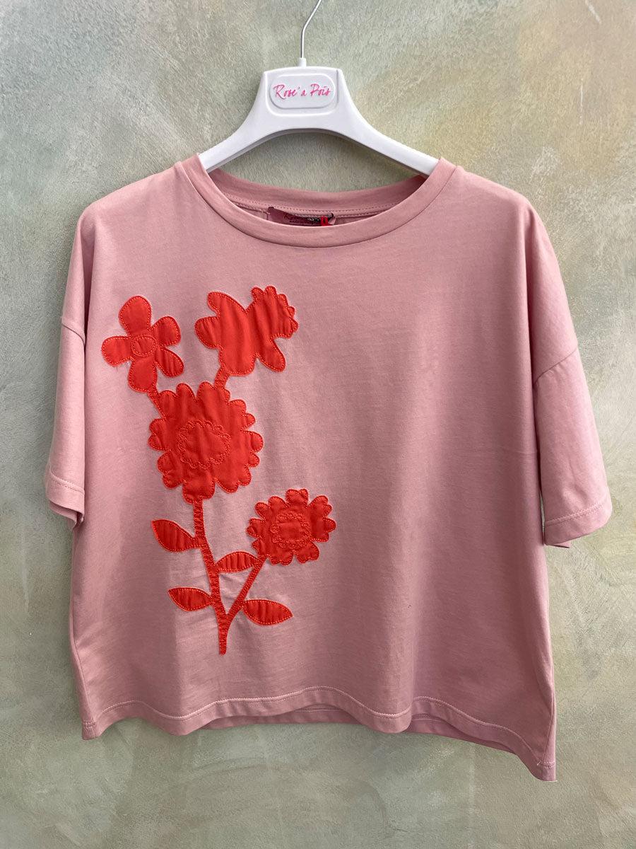 ROSÈ A POIS Orsetto T-shirt
