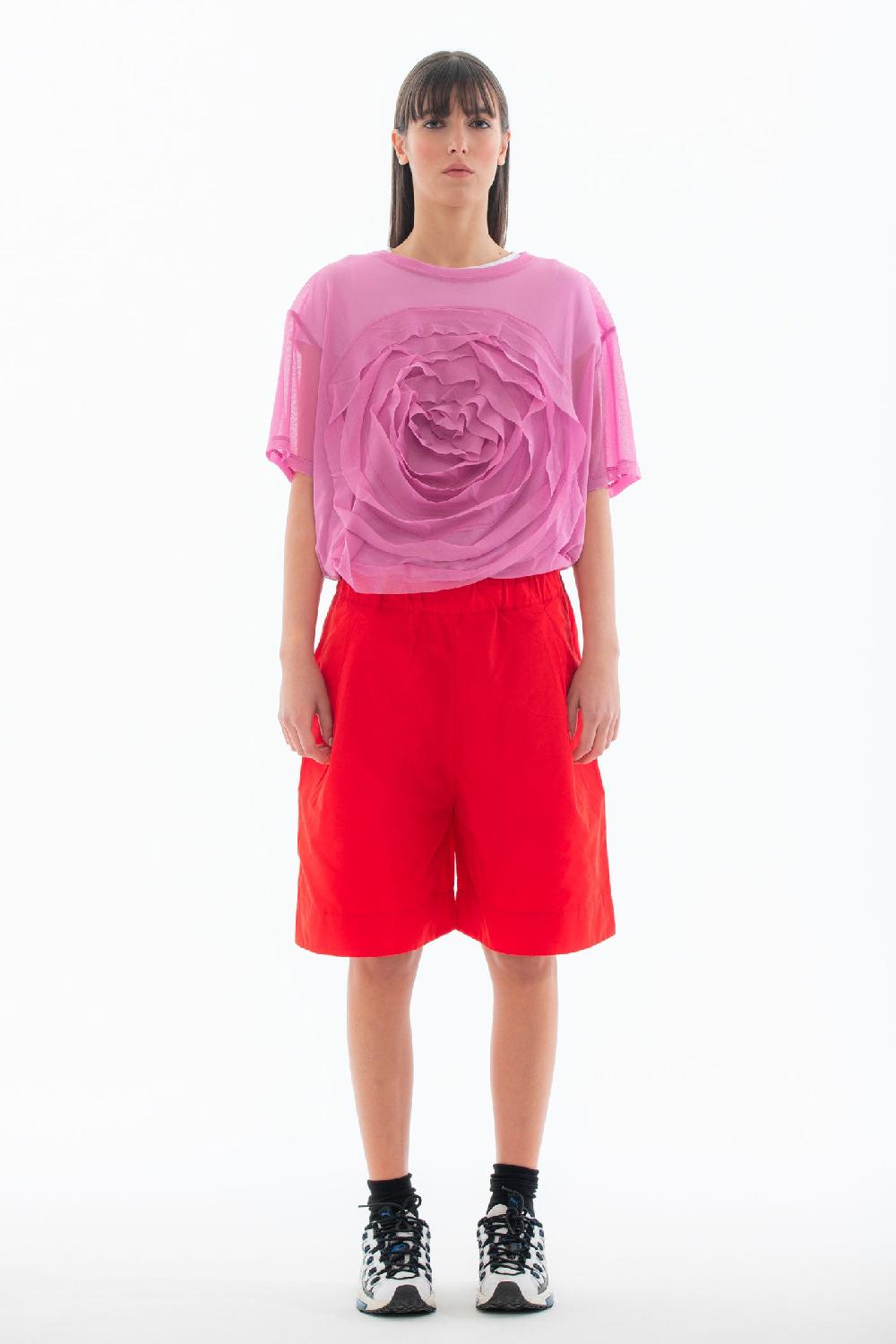 ROSÈ A POIS Peggy T-shirt Rosa