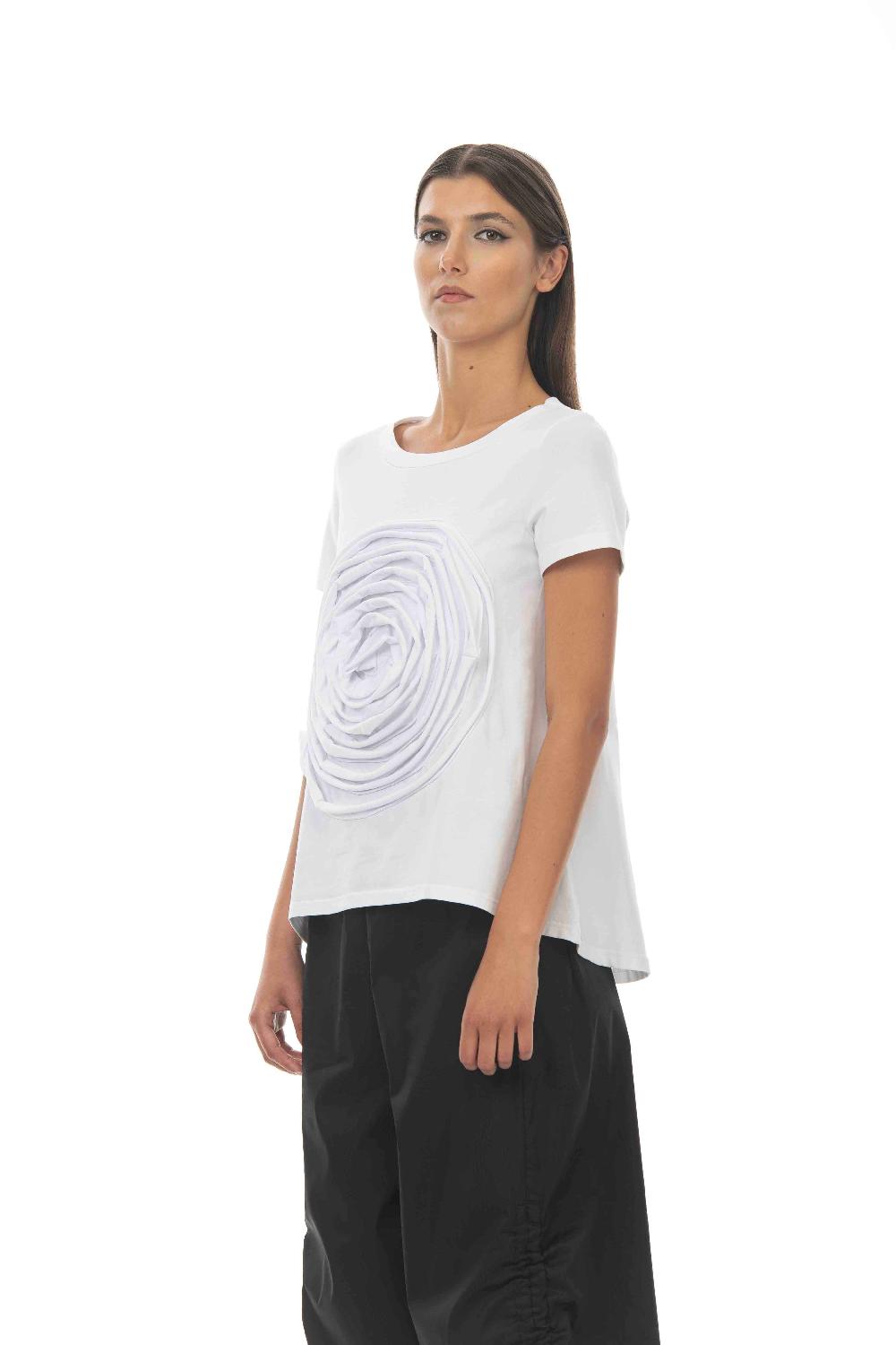 ROSÈ A POIS PESCA T-shirt Con Extra Rosa