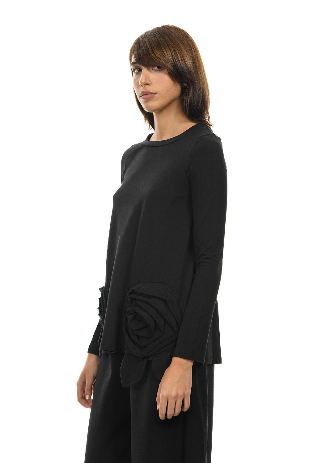 ROSÈ A POIS PIMPINELLA T-shirt Con Rose