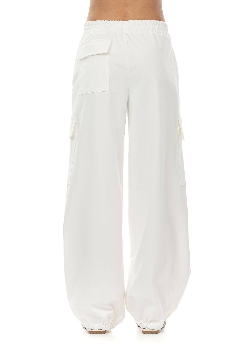 ROSÈ A POIS Pippo Pantalone Bianco