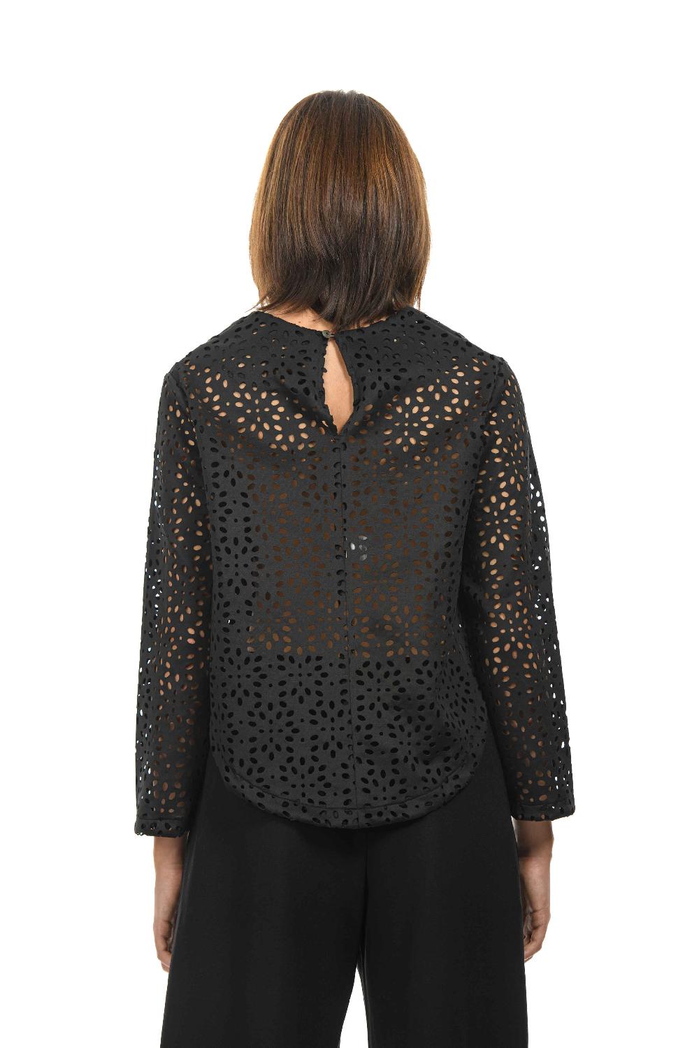 ROSÈ A POIS PLAGG Blusa Traforata