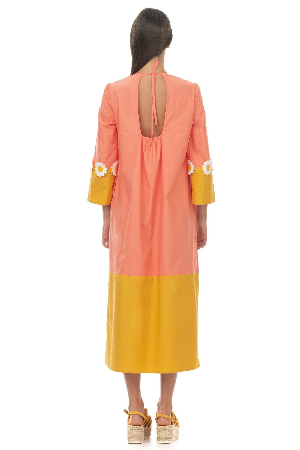 ROSÈ A POIS Raperonzolo Abito Pesca