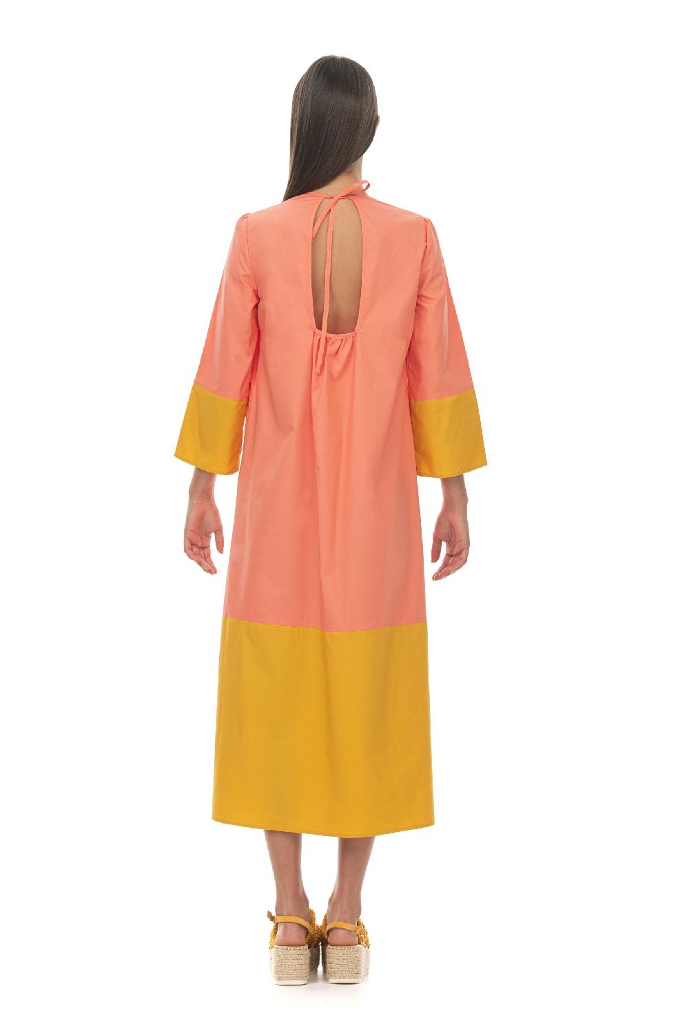 ROSÈ A POIS Raperonzolo Abito Pesca