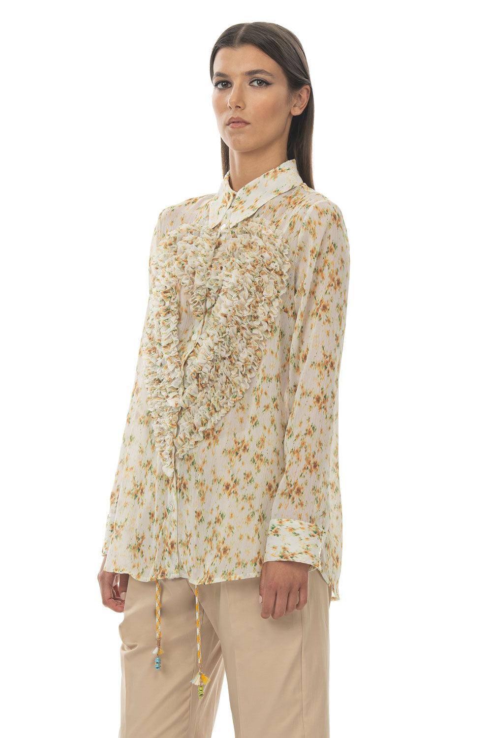 ROSÈ A POIS Regina Di Cuori Camicia