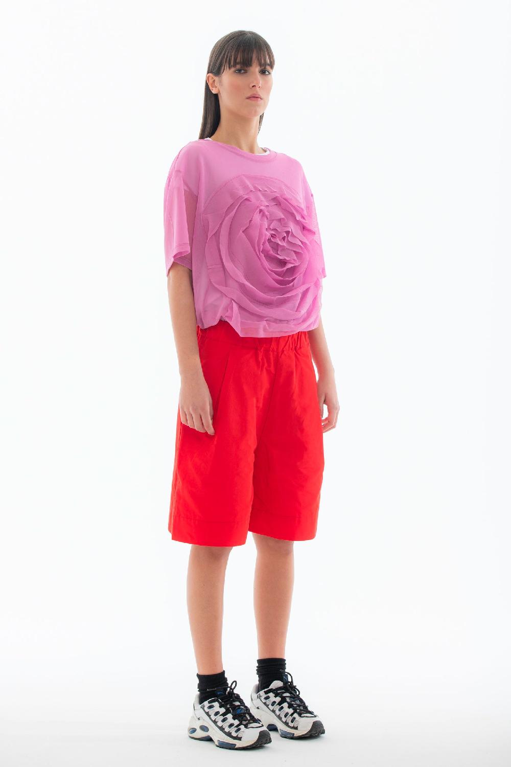 ROSÈ A POIS Robin Hood Bermuda