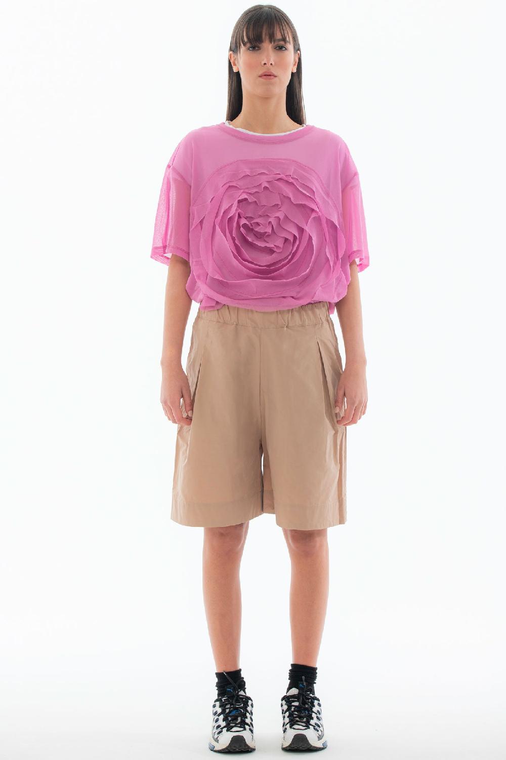 ROSÈ A POIS Robin Hood Bermuda