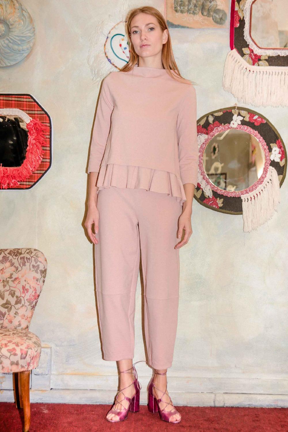 ROSÈ A POIS SIMPSON Pantalone bombato