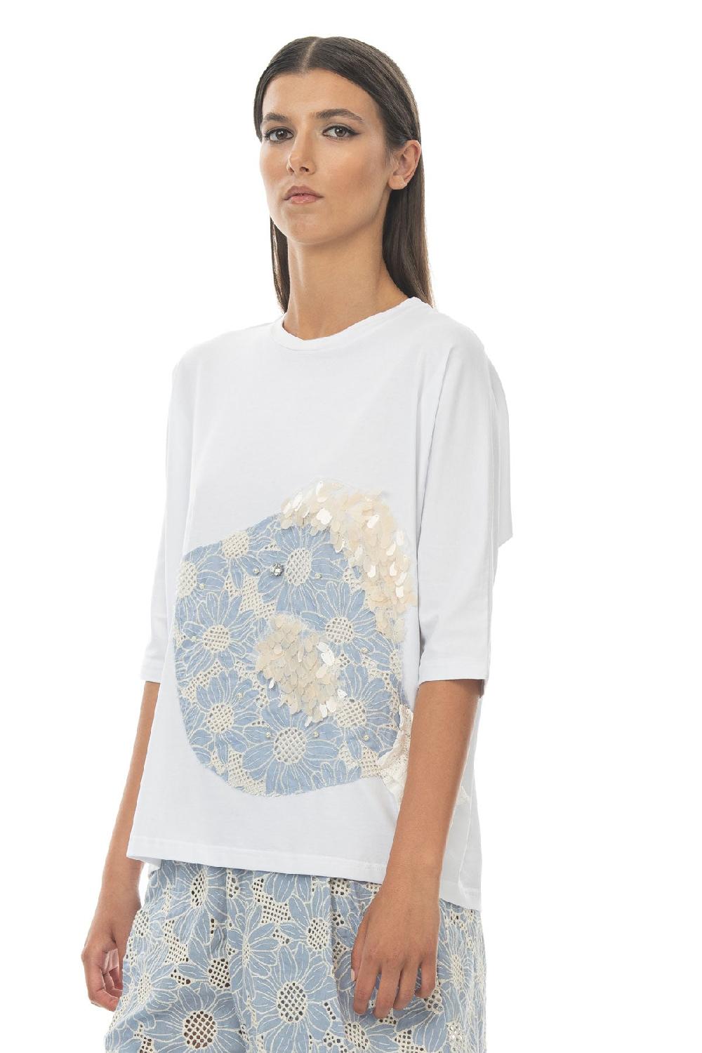 ROSÈ A POIS Sirenetta T-shirt