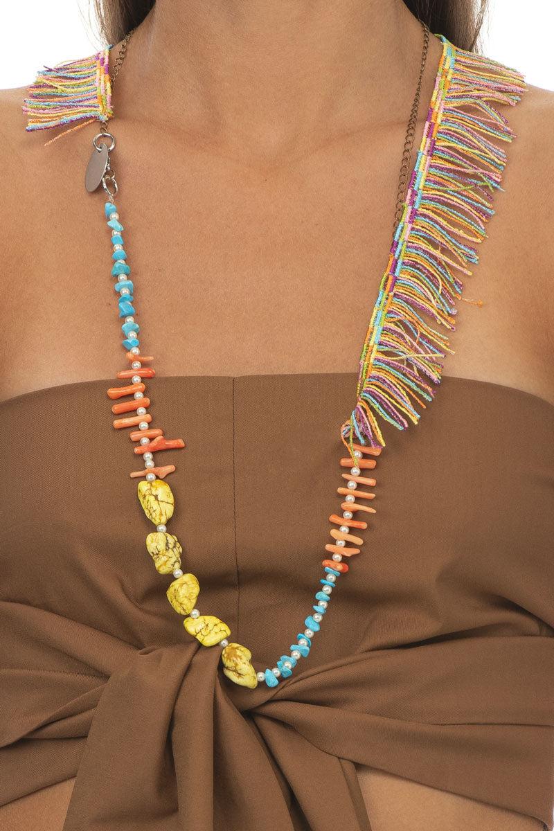 ROSÈ A POIS Tappeto Volante Collana