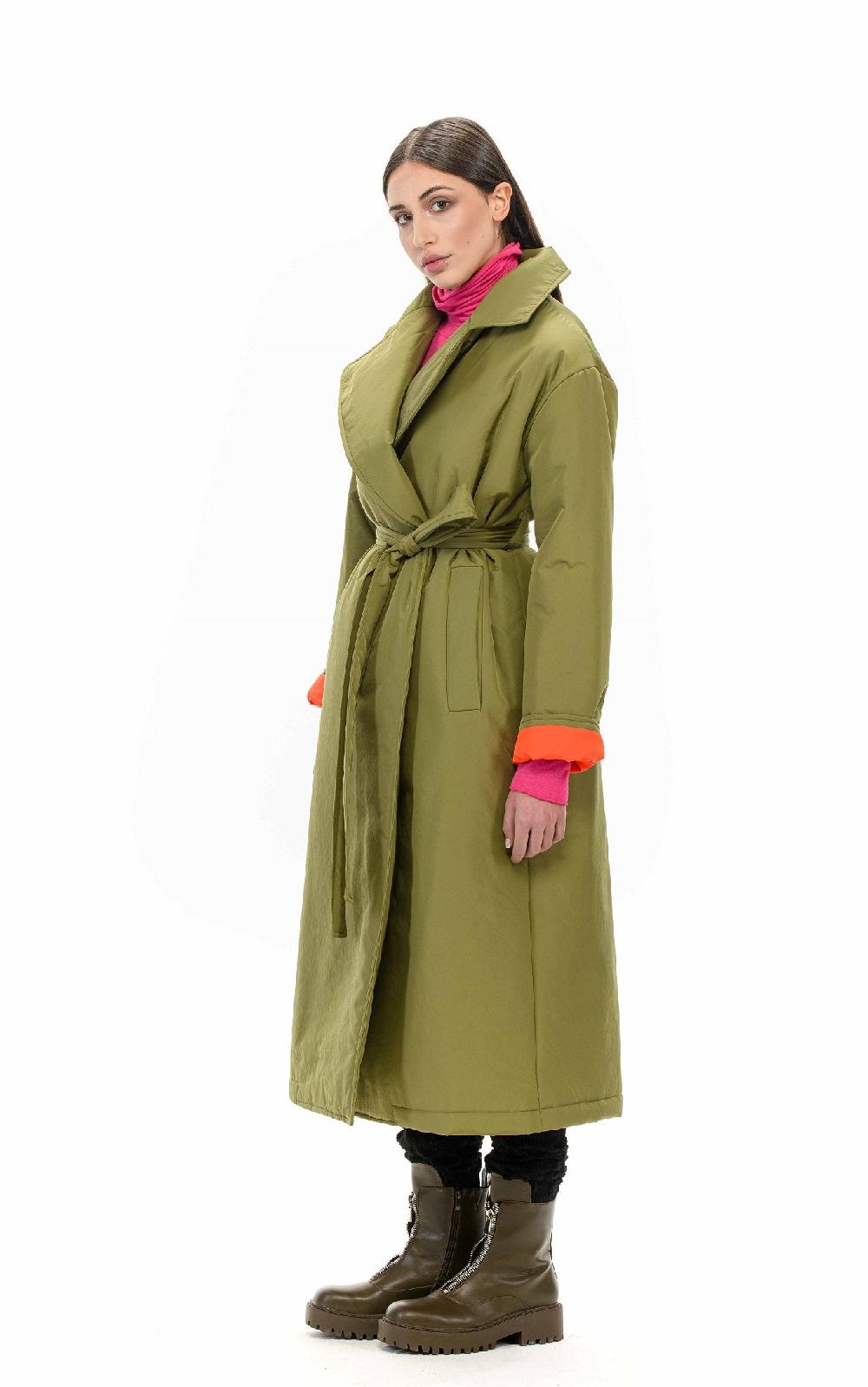 ROSÈ A POIS TEODORA Trench Imbottito