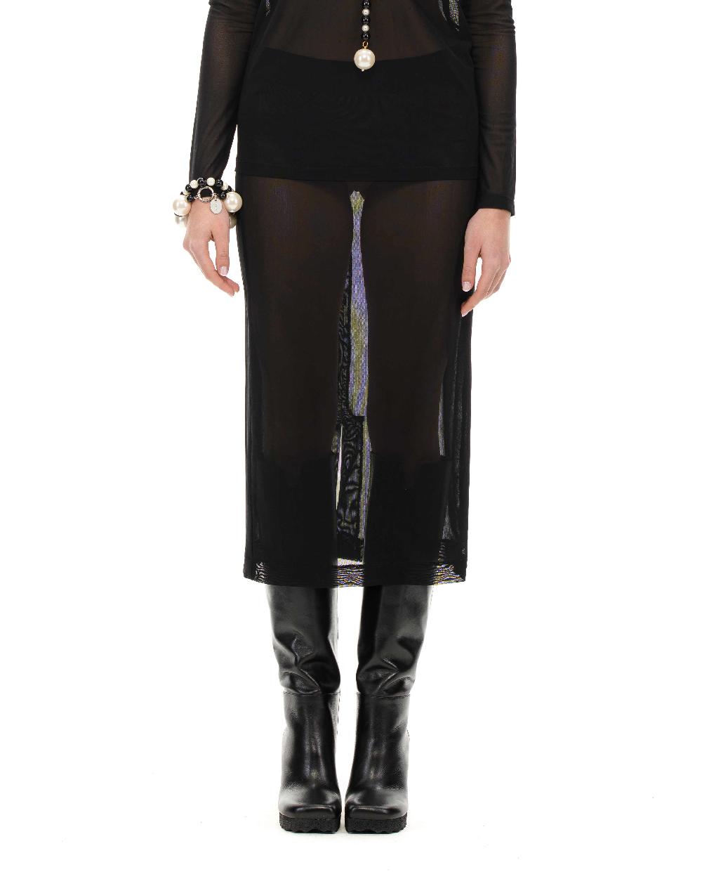 ROSÈ A POIS TITANIA Longuette In Tulle