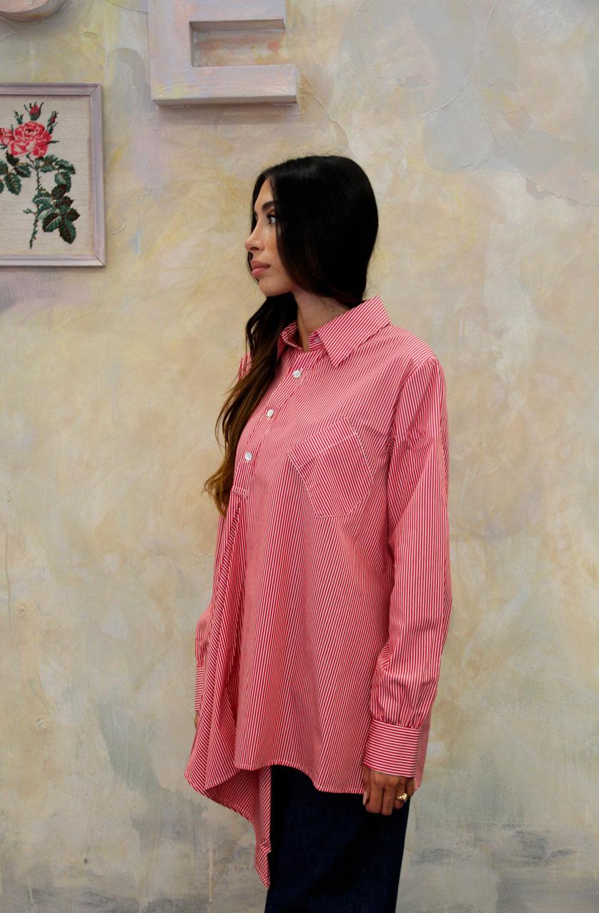 ROSÈ A POIS Velvet Camicia