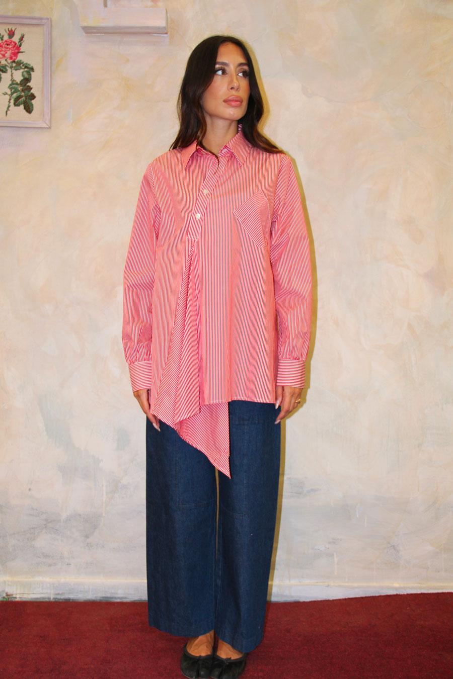 ROSÈ A POIS Velvet Camicia