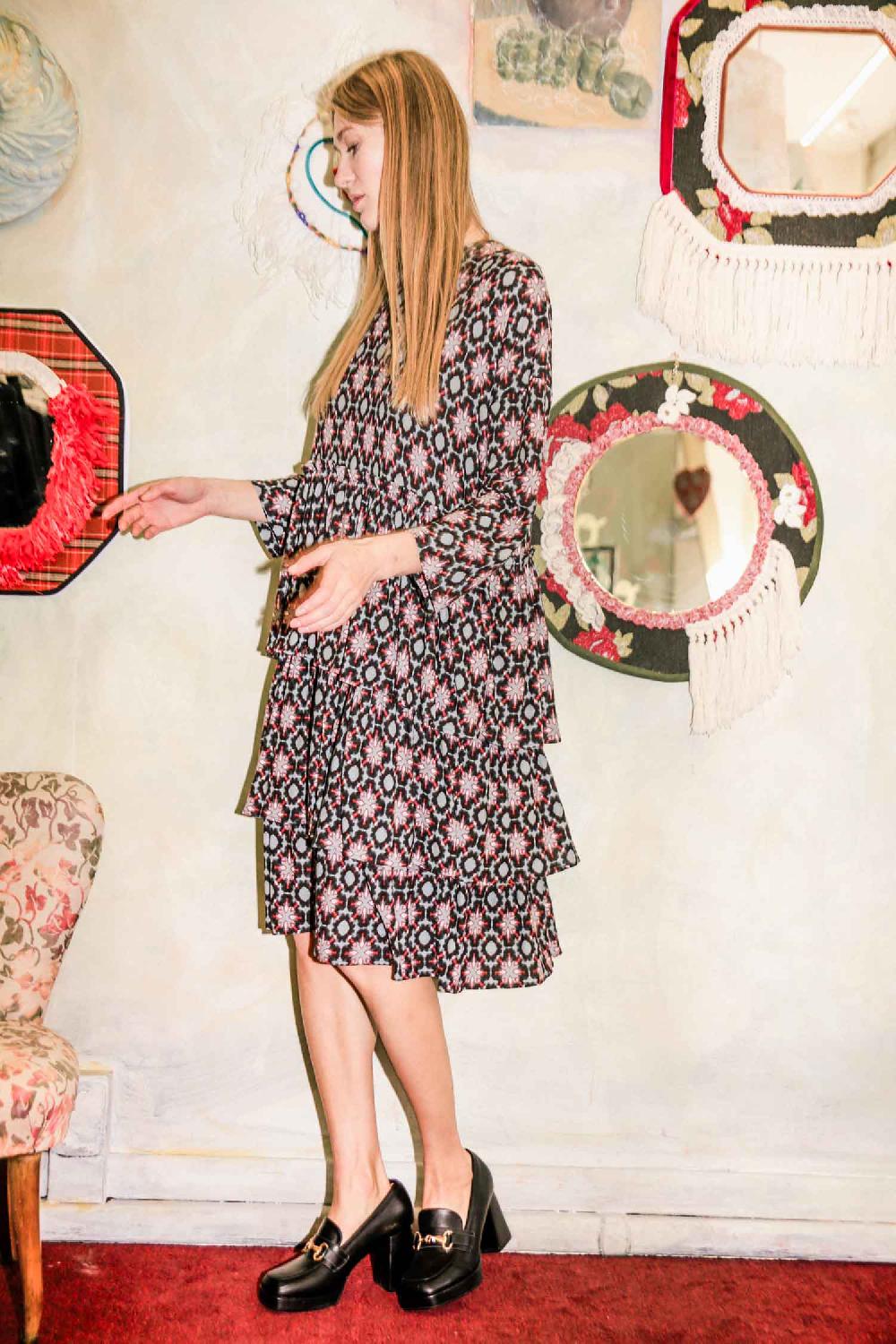 ROSÈ A POIS VIDEL Abito A Balze