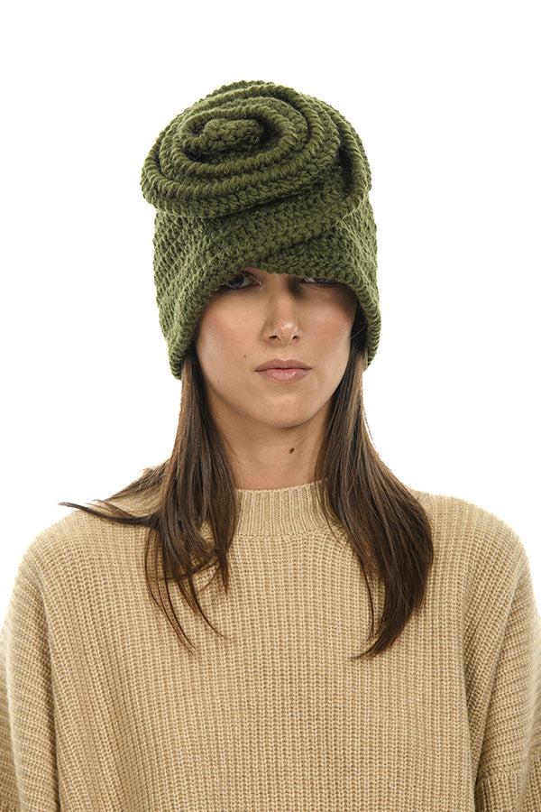 ROSÈ A POIS VIVIANA Cappello con rosa