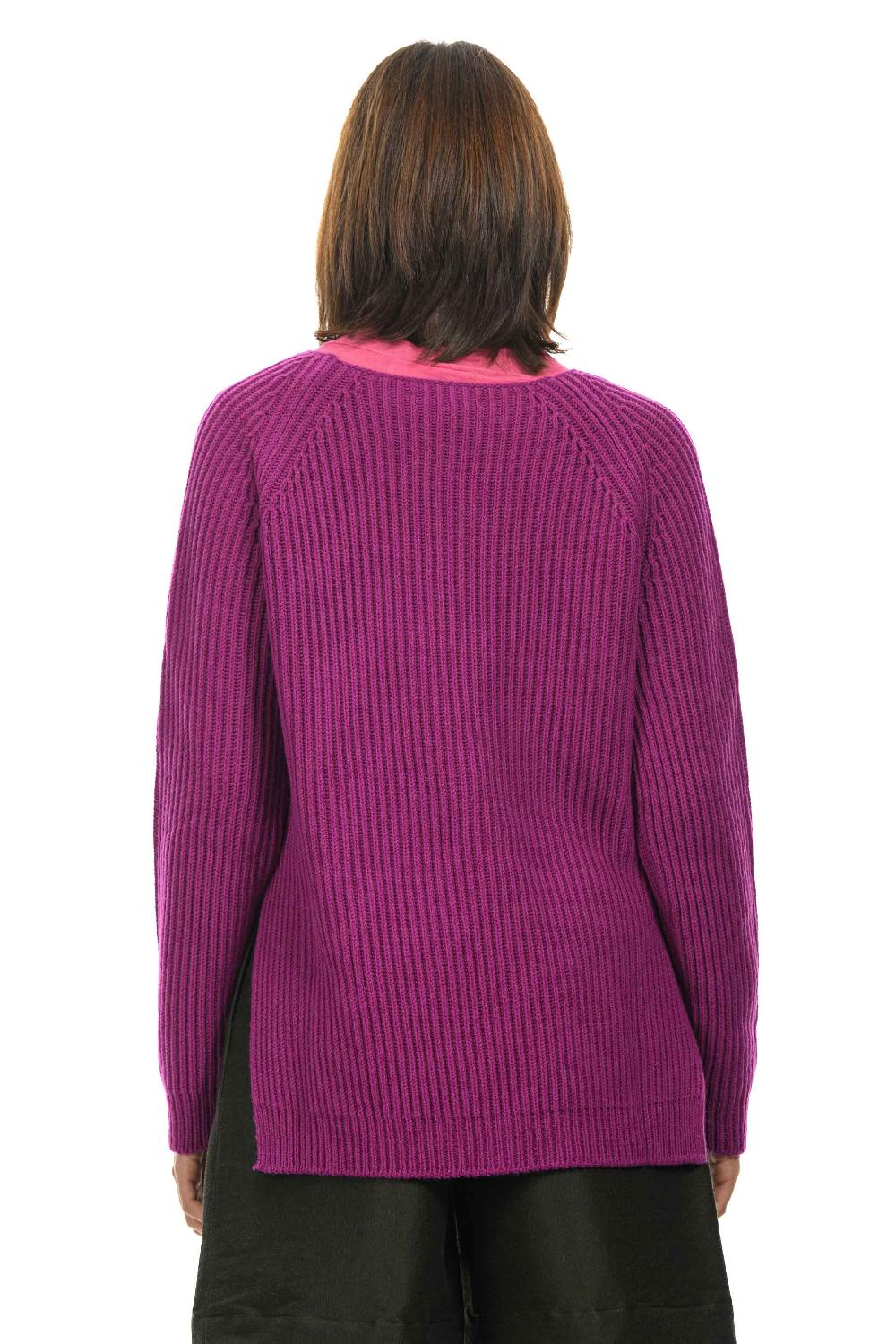 ROSÈ A POIS WANDA Maglione A Coste