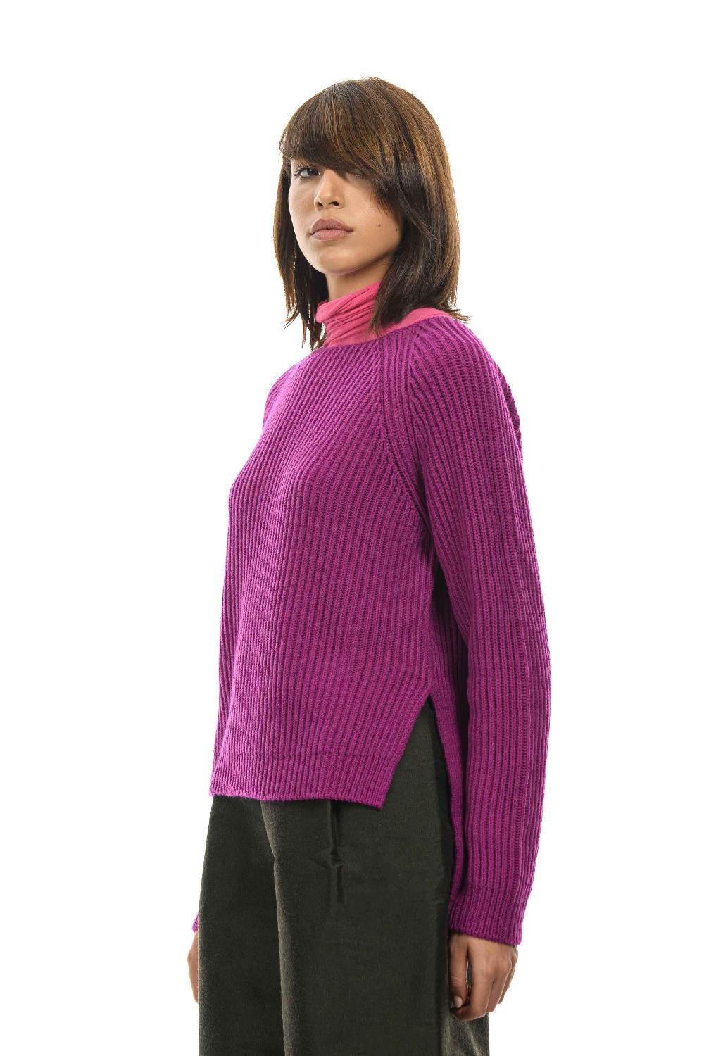 ROSÈ A POIS WANDA Maglione a coste