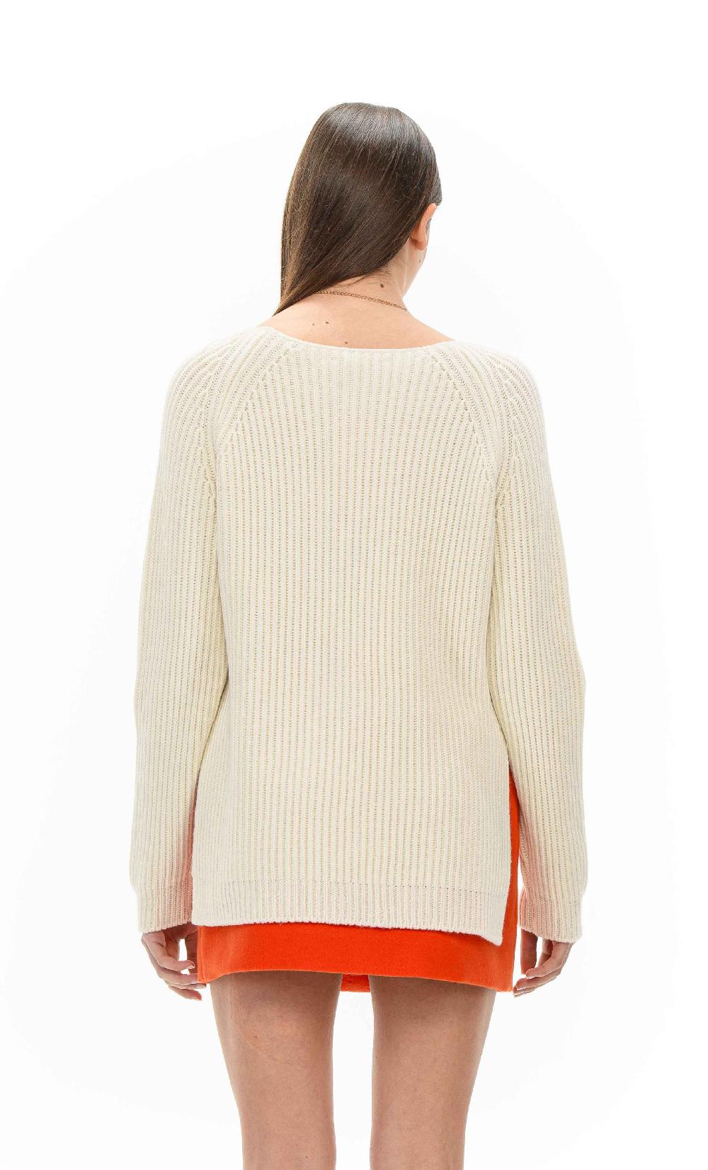 ROSÈ A POIS WANDA Maglione A Coste