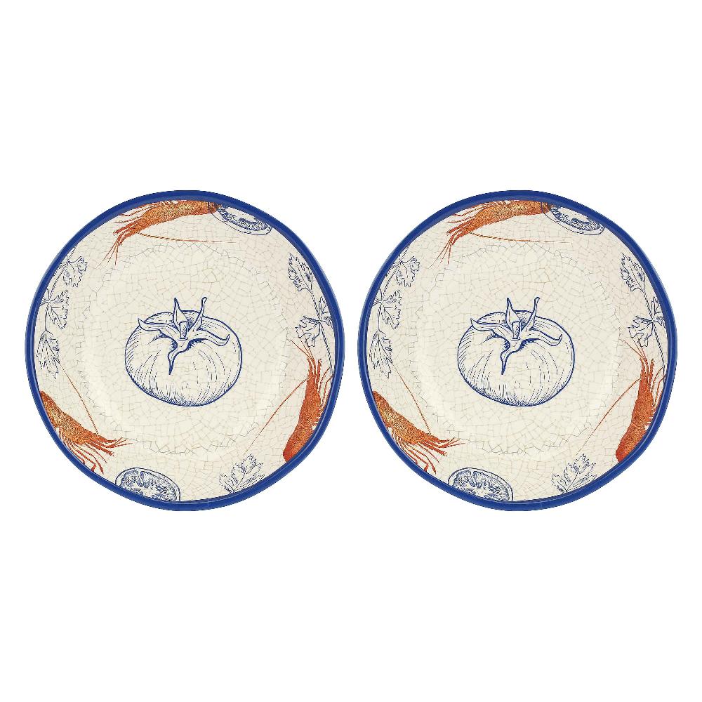 ROSÈ A POIS Set 2 Piatti Fondi Ocean Life