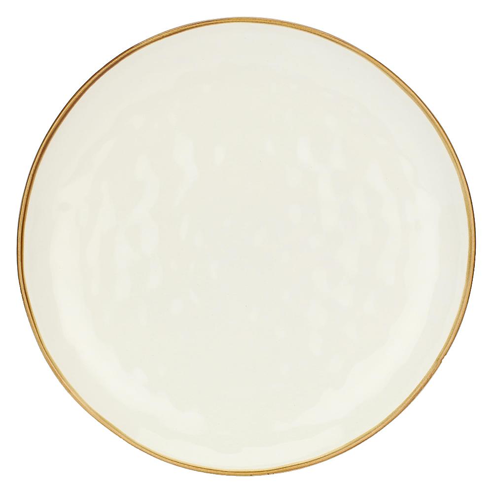 ROSÈ A POIS Set 2 Vassoi Rotondi Concerto Avorio