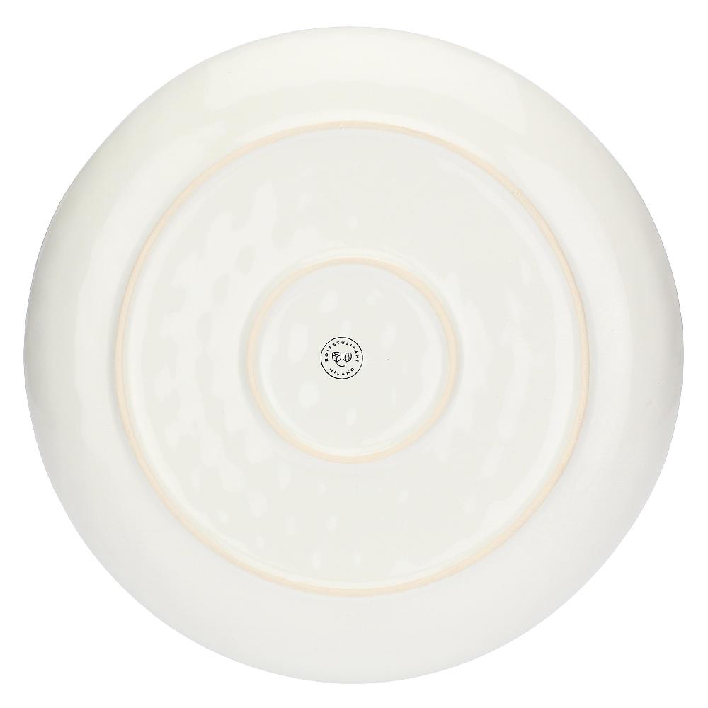 ROSÈ A POIS Set 2 Vassoi Rotondi Concerto Avorio