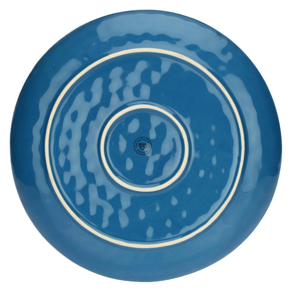 ROSÈ A POIS Set 2 Vassoi Rotondi Concerto Blu Avio