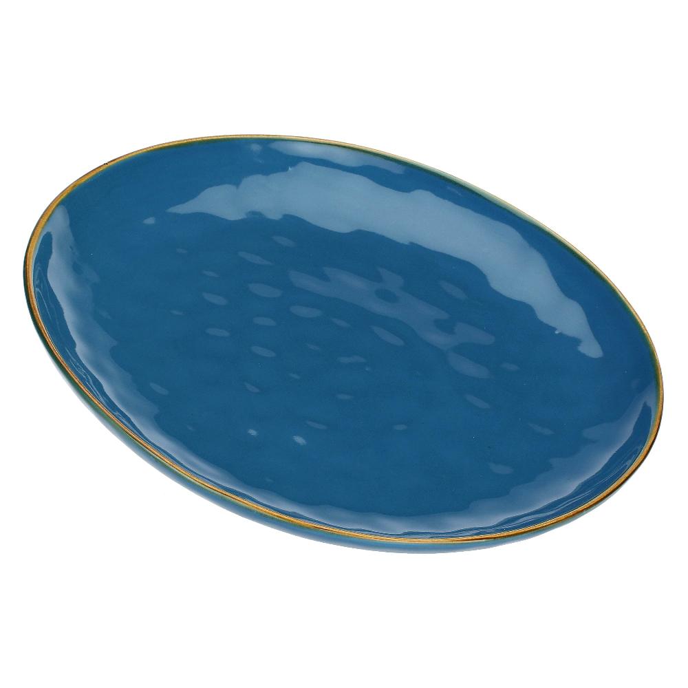 ROSÈ A POIS Set 2 Vassoi Rotondi Concerto Blu Avio